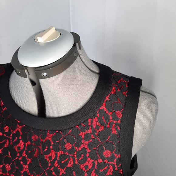 JACOB, M, black/red cocktail dress - Picture 4 of 10